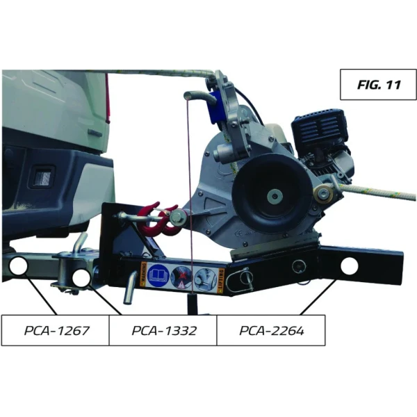 Ancrage pivotant pour supports de tire verticale Portable Winch - PCA-1332 - FIG11