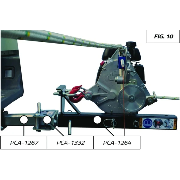 Ancrage pivotant pour supports de tire verticale Portable Winch - PCA-1332 - FIG10