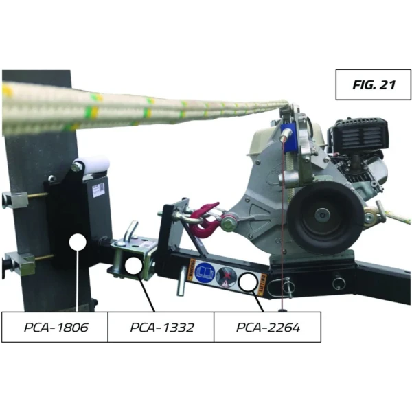 Ancrage pivotant pour supports de tire verticale Portable Winch - PCA-1332 - FIG21