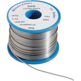 Bobine Etain Pour Soudure - D. 0,8 Mm - L. 23 Metres SAM Outillage - 1229-E2