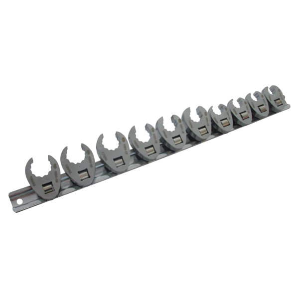 Jeu De 10 Embouts Crowfoot 12 Pans 10 À 19Mm Sur Rack King Tony - 1E10MR