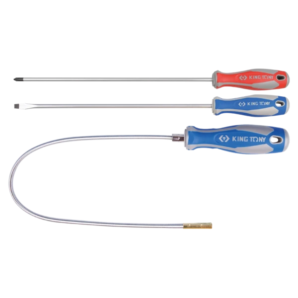 Jeu De Tournevis À Fente Et Phillips® + Doigt Magnétique - 3 Pièces King Tony - 31003MR