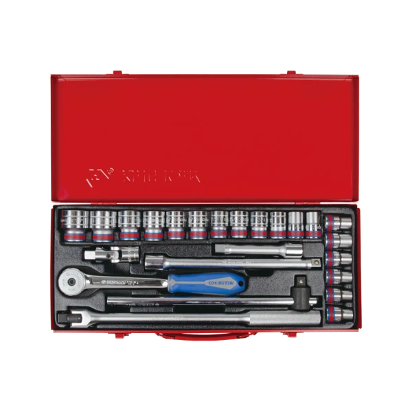 Coffret De Douilles 1/2" 24 Pièces King Tony - 4526SR04