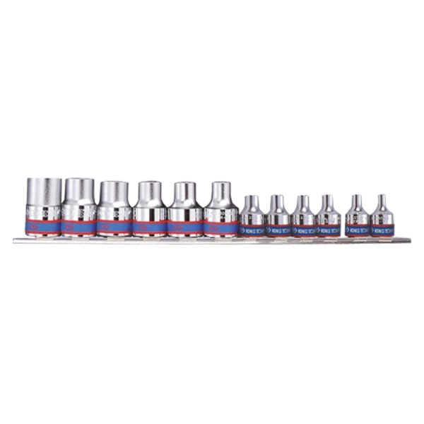 Jeu De 12 Douilles 3/8" Et 1/2" Torx E4 À E20 King Tony - 7113PR