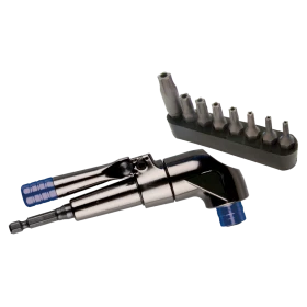 Adaptateur 1/4" À Renvoi D'Angle Avec Embouts Resistorx®Plus- 9Pièces King Tony - 759140MR