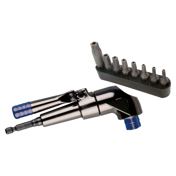 Adaptateur 1/4" À Renvoi D'Angle Avec Embouts Resistorx®Plus- 9Pièces King Tony - 759140MR