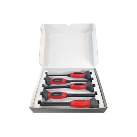 Coffret Carton De 5 Chasses-Axes En Acier Avec Poignée Bi-Matière King Tony - 76629P