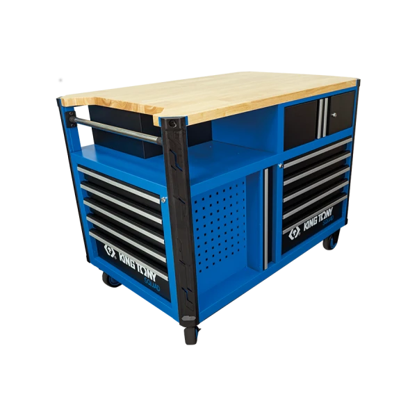 Etabli Mobile "Superb Workbench" 10Tiroirs Plan De Travail Bois Squad King Tony - 87SQ3410BABK