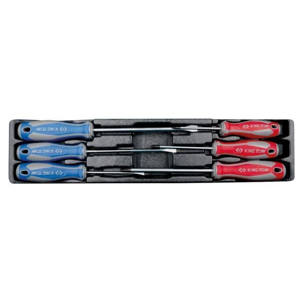 Thermoformé 6 Tournevis Plats Et Phillips King Tony - 930106MR