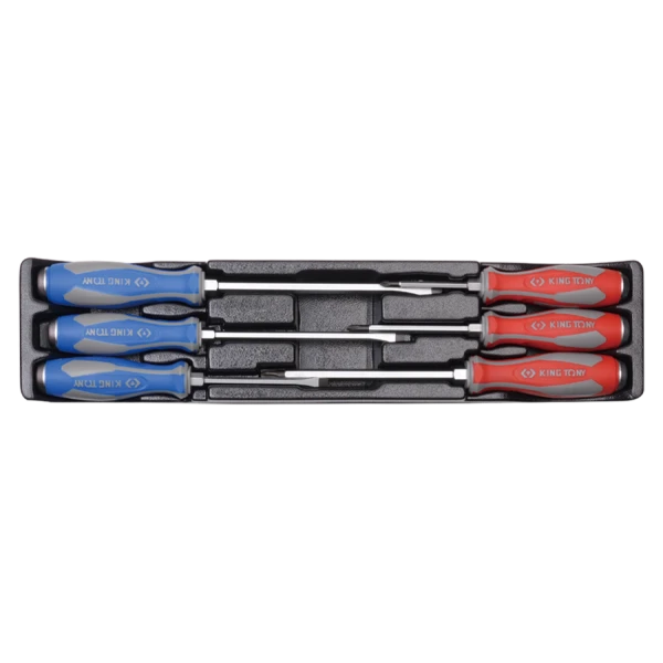 Thermoformé 6 Tournevis Lame Traversante King Tony - 930206MR
