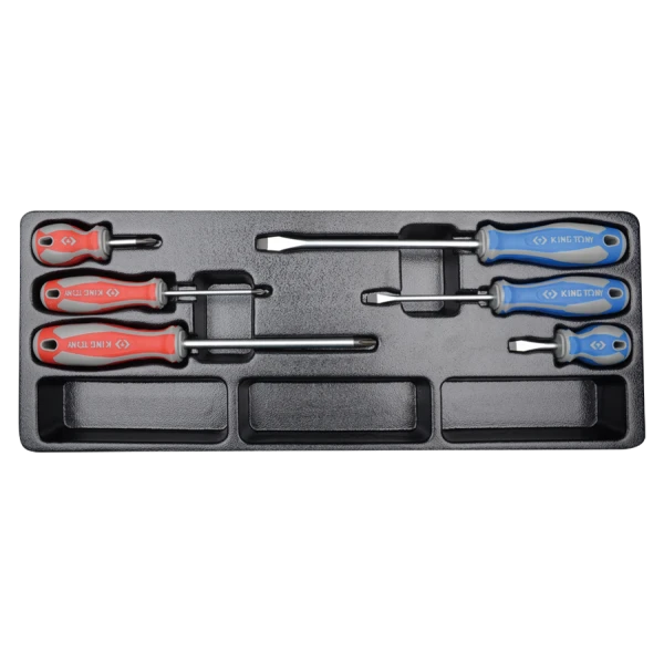 Plateau Thermoformé 6 Tournevis King Tony - 931006MR