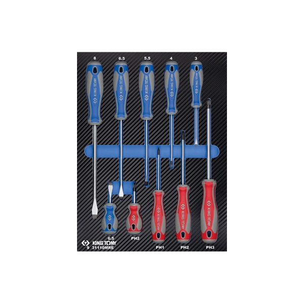 Module Mousse + Pp 10 Pièces Tournevis  King Tony - 931110MRE