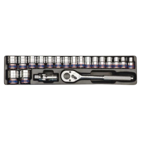Module Douilles 1/2" 6 Pans 20 Pièces King Tony - 94319MR05