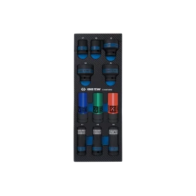 Module Mousse + Pp  11 Pièces Douilles 1/2" Pour Jantes King Tony - 94401MPE