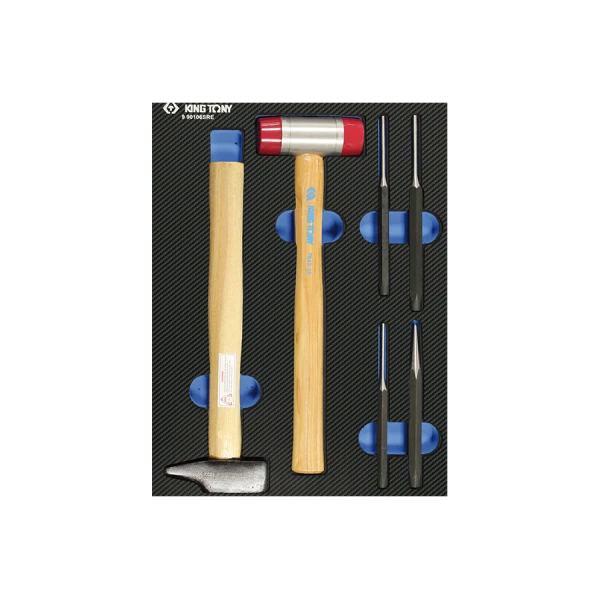 Module Mousse + Pp  6Pcs Marteaux Chasses King Tony - 990106SRE