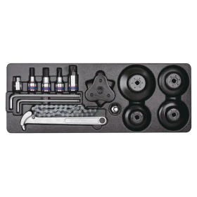 Module Douilles Tournevis 3/8 Et 1/2 Et Clés Mâles Pour Servante 24 P King Tony - 990113MA