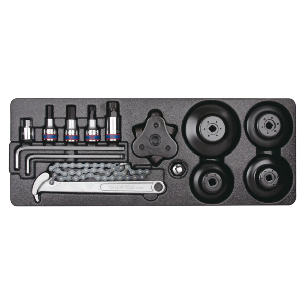 Module Douilles Tournevis 3/8 Et 1/2 Et Clés Mâles Pour Servante 24 P King Tony - 990113MA