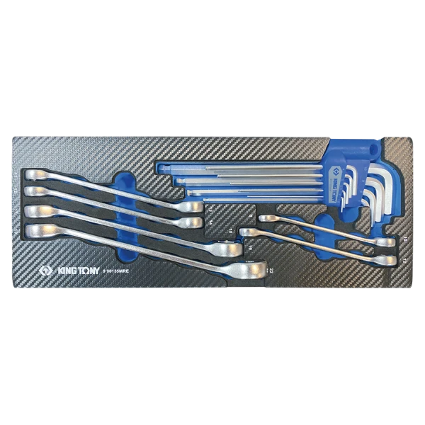 Module Mousse + Pp 15 Pièces Clés Mâles Et Clés À Tuyauter King Tony - 990135MRE