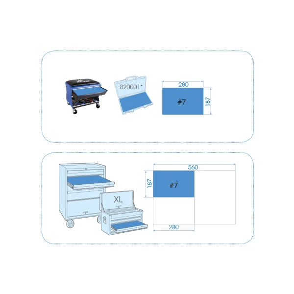 Module Mousse + Pp  3 Pinces King Tony - 940103GPE