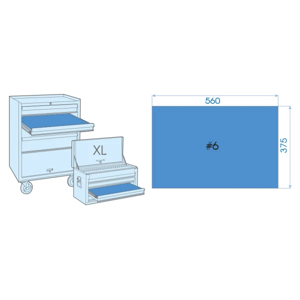 Module Mousse + Pp 1/2 Et 1/4" 98 Pièces King Tony - 97398MRE