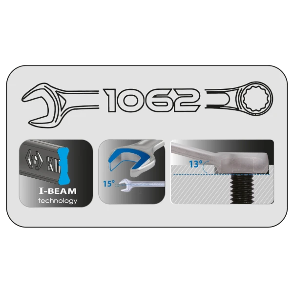 Module Mousse + Pp 19 Clés Mixtes Légères  King Tony - 912D19MRE1