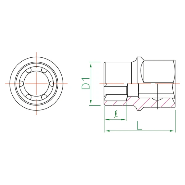 Douille À Choc Tournevis Ribe 1/2 10 Mm Pour Toyota King Tony - 9AW4911
