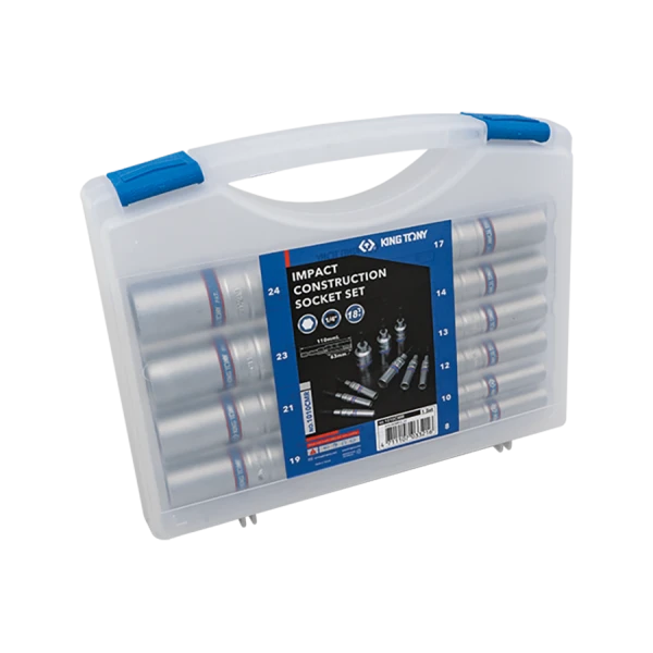 Coffret De Douilles Longues Pour Visseuse 6Pans 1/4" - 10 Pièces King Tony - 1010CMR