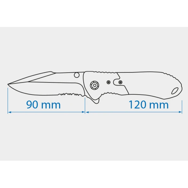 Couteau Pliant À Cran D'Arrêt L:210Mm  King Tony - 794108A