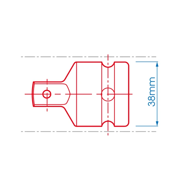 Réducteur 3/4" F X 1/2" M Couple Maxi 660Nm D:25Mm King Tony - 6874