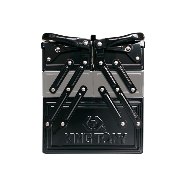 Caisse À Outils 470X220X260Mm - Finition Grise Et Noire King Tony - 87A05A0KG