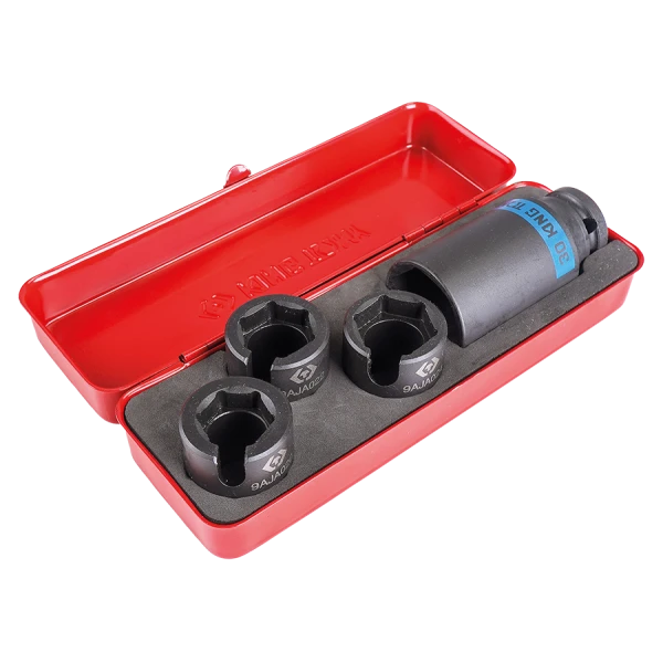 Coffret De Douilles 1/2" Pour Sonde Lambda - 4 Pièces King Tony - 9AJ014