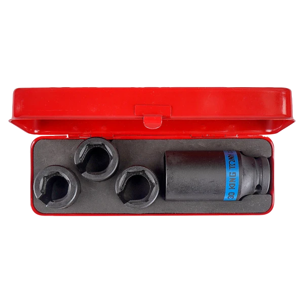 Coffret De Douilles 1/2" Pour Sonde Lambda - 4 Pièces King Tony - 9AJ014