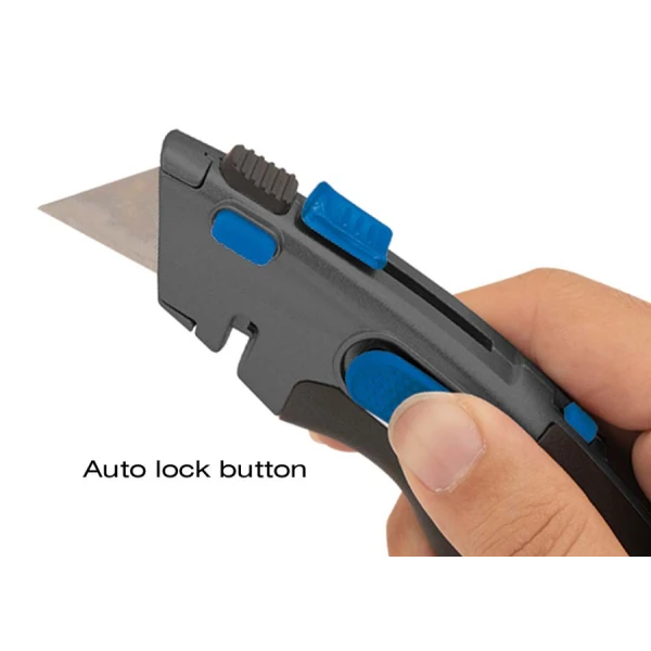 Cutter 180Mm"2En1" Lame Auto Rétractable Ou Fixe King Tony - 794607