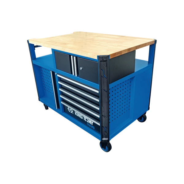 Etabli Mobile "Superb Workbench" 10Tiroirs Plan De Travail Bois Squad King Tony - 87SQ3410BABK