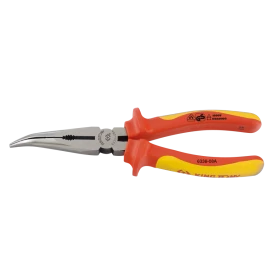 Pince À Becs Demi-Ronds Coudés 200Mm Isolée Vde En60900 King Tony - 633608A