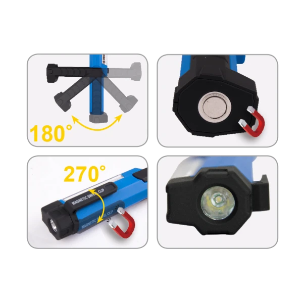 Lampe D'Inspection 1.5W Cob Avec Support Magnétique - Câble Usb King Tony - 9TA28A