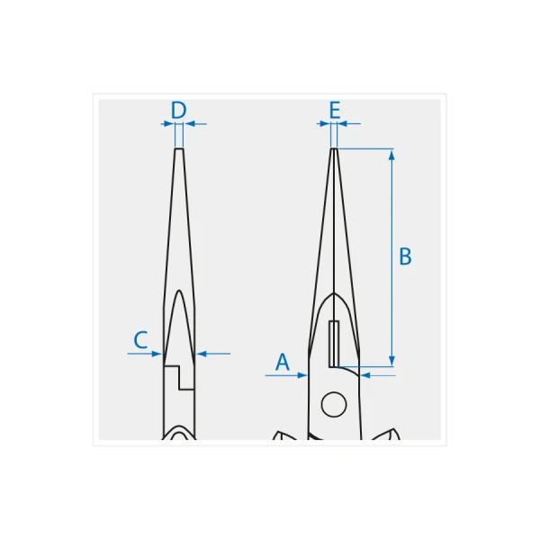 Pince-Becs Demi-Ronds 157Mm King Tony - 631706