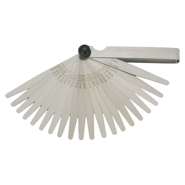 Jauge D'Épaisseur 20 Pcs Métriques Non Magnétiques 0.05 À 0.1Mm -L100 King Tony - 7734020