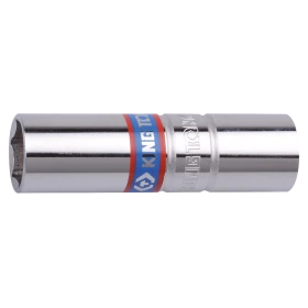 Douille Bougie 3/8 6 Pans 14 Mm Avec Retenue Caoutchouc King Tony - 36B514