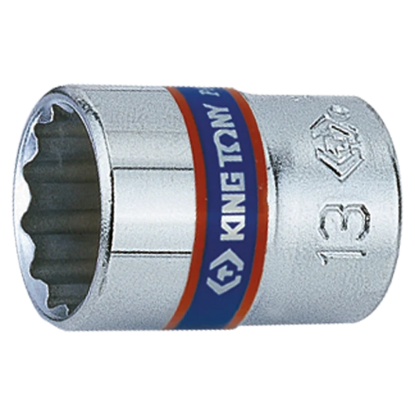 Douille standard métrique 12 pans 1/4" King Tony