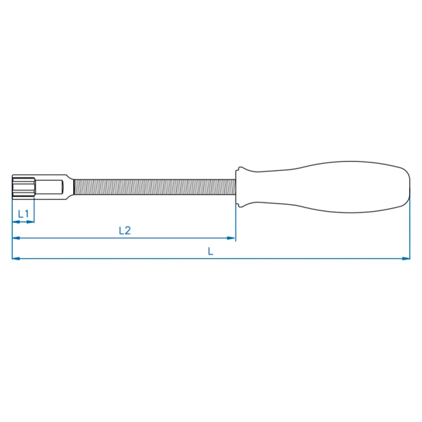 Tournevis flexible emmanchés 6 pans King Tony