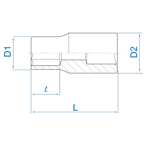 Douille standard pour vis mâles Torx® 1/4" King Tony