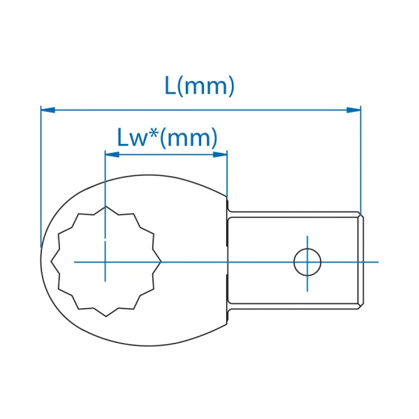 Embout polygonal en pouces (9 x 12 mm) King Tony