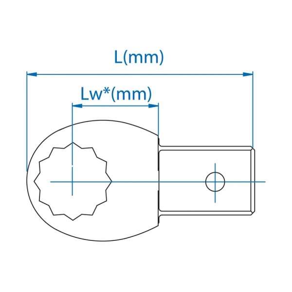 Embout polygonal métrique (14 x 18 mm) King Tony