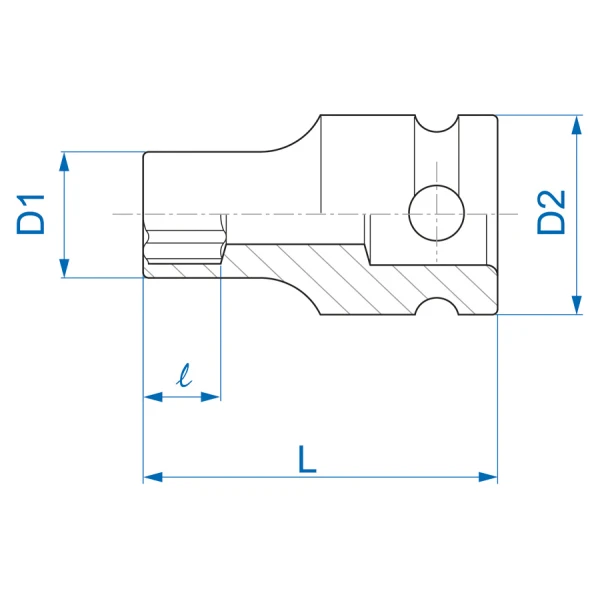 Douille à chocs standard pour vis mâles Torx® 3/8" King Tony