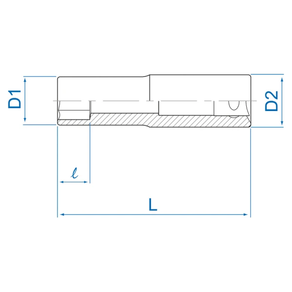 Douille longue pour vis mâles Torx® 1/2" King Tony