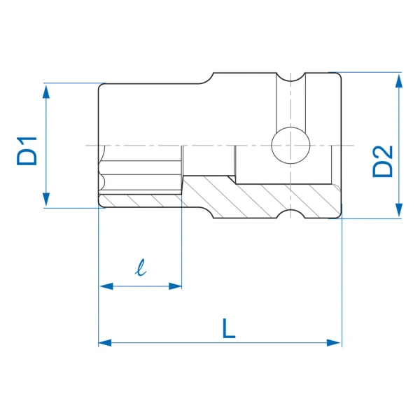 Douille à chocs longue pour vis mâles Torx® 1/2" King Tony