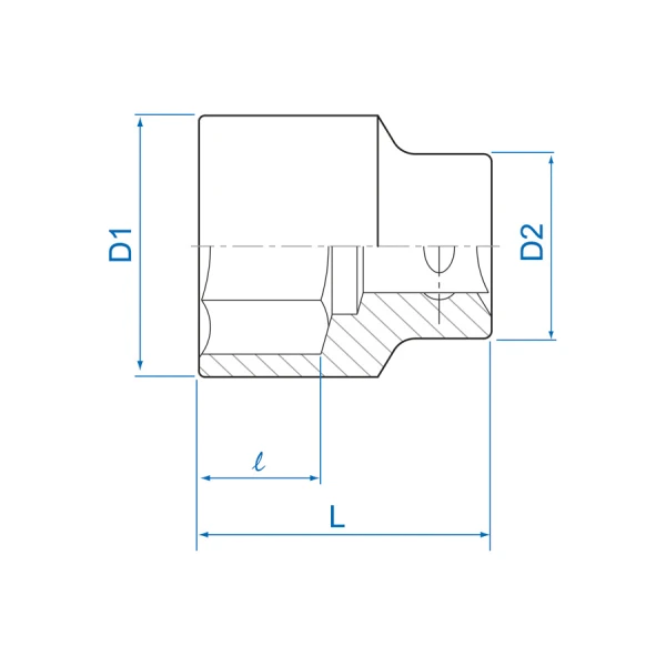 Douille standard en pouce 12 pans 3/4" King Tony