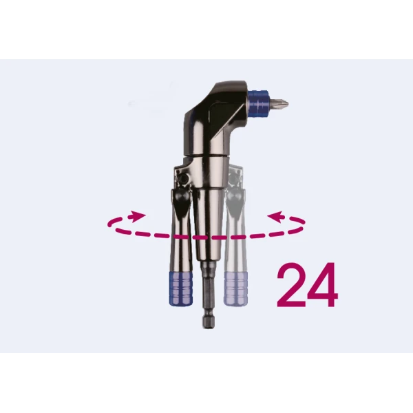 Adaptateur à Renvoi d'Angle 1/4" pour Visseuse King Tony - 759140
