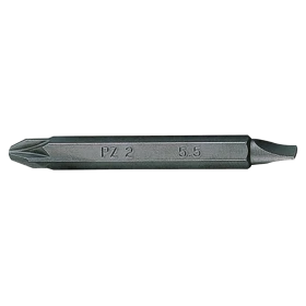 Embout de vissage réversible POZIDRIV® et à fente 1/4"